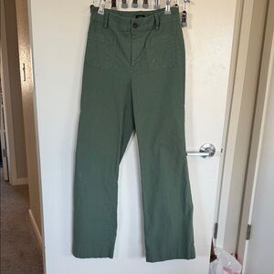 Lizzie high-rise patch-pocket wide-leg pant